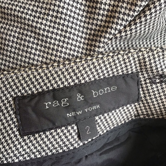 NWOT Rag & Bone Houndstooth Pleated 5-Pocket Shorts (Size 4) - Picture 5 of 6